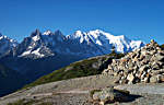 Aiguilles de Chamonix et Mont Blanc