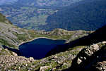 Le lac de Crop vu d'en haut